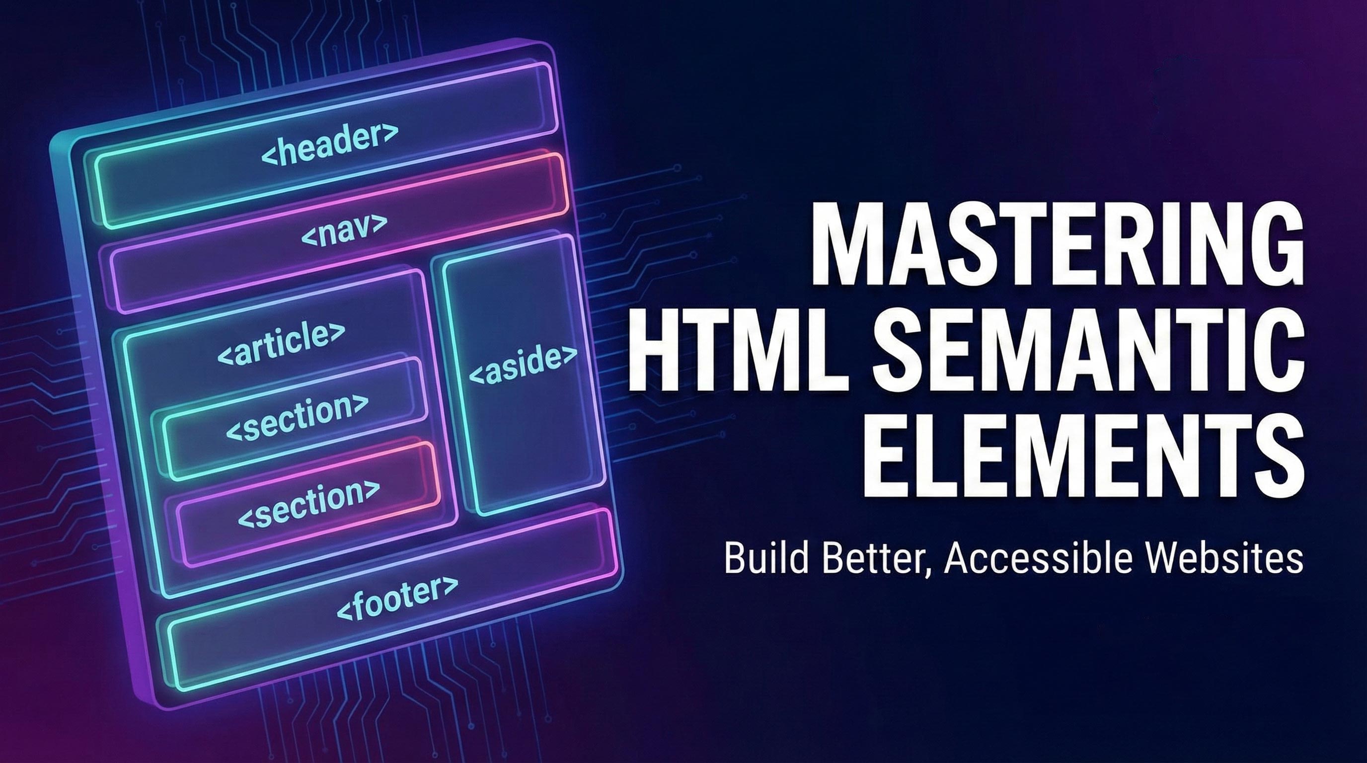 Mastering HTML Semantic Elements