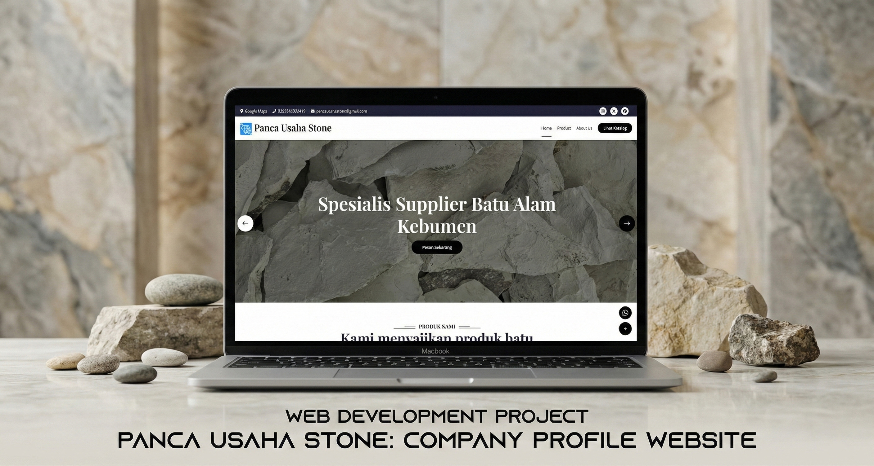 Stone Store Company Profile - Professional E-Commerce Website